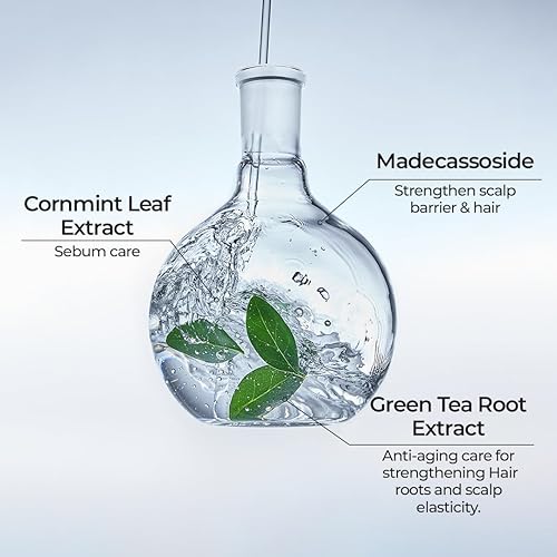 Miniatura 3 de AMOS PROFESSIONAL Perfect Renew Green Tea Active Shampoo  Champú nutritivo e hidratante para el crecimiento del cabello  Champú anti caída del