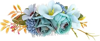 FRCOLOR Pente De Noiva Floral Pente De Cabelo Flor Artificial Pente Lateral De Casamento Pente De Cabelo De Grampo De Cabelo De Noiva Flor Menina Peça De Cabelo Ornamento De Cabelo