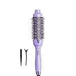 Wavytalk Thermal Brush, 1.5 Inch Blowout Express Ionic Thermal Round Brush Creates Blowout Look in 10 Minutes Makes Hair Shinier & Smoother, Dual Voltage (Lavender Purple)