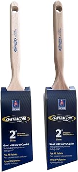 Sherwin Williams Contractor Series Nylon/Polyester Angle Sash Brush - 2 Pack