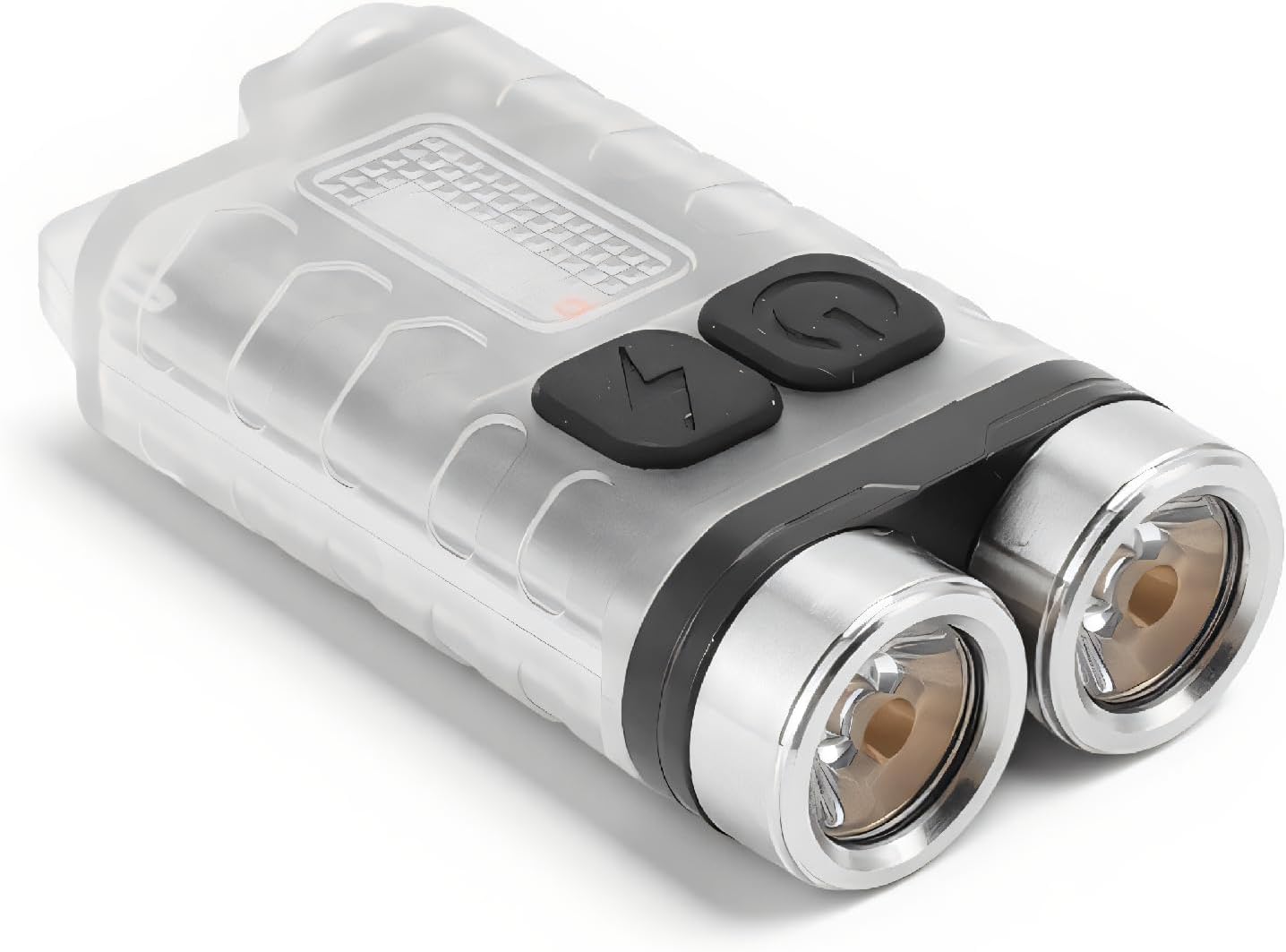 V3 Mini Flashlight, Keychain EDC Flashlight, 900LM Super Bright Flash Light with Magnetic Suction, USB Rechargeable Pocket Lights for Camping, Emergencies (White)