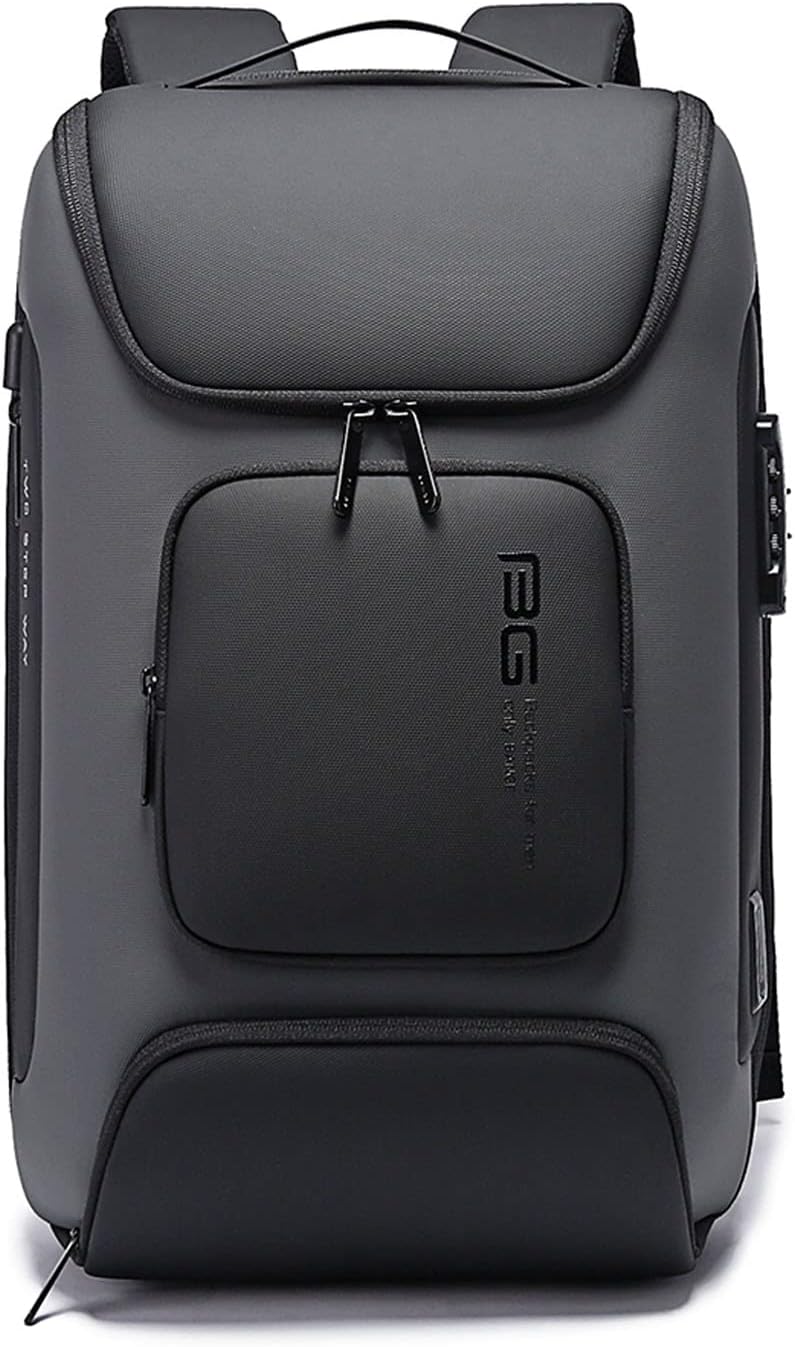 FANDARE Anti-Theft Backpack Business Laptop Handbag Travel Large Daypacks fits 15.6 Inch Laptop with USB Charging Port College School Computer Bag Bookbag for Women Men Waterproof Rucksack Grey