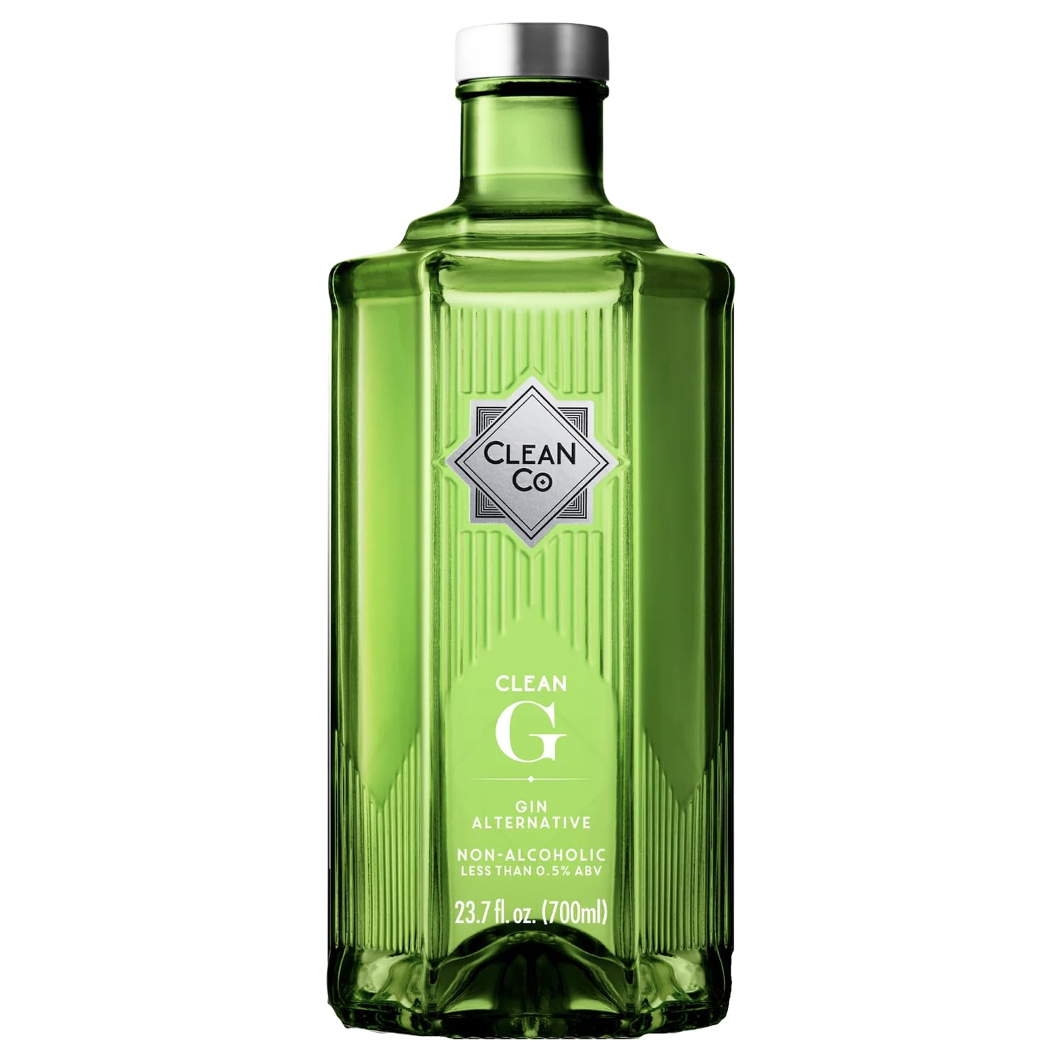 Clean Co Non-Alcoholic Gin Alternative 700ml Bottle| Made in England | Premium Alcohol-Free Spirit | Sugar Free, Gluten Free Spirits