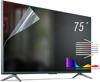 75 inch Anti Glare Film,Out Blue Light,TV Glare Stopper Matte Film 75" 1645