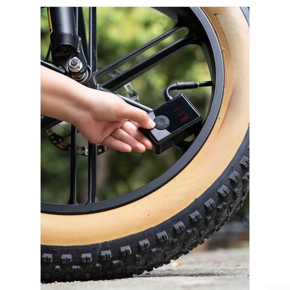 Pompa elettrica per bicicletta, display digitale, 130 psi, gonfiaggio rapido con ricarica di tipo C, per bicicletta e moto