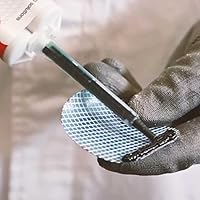 Vista 6 de Polymix Cartucho adhesivo y reparación de plástico multiusos rígido automotriz de 6.8 fl oz y dos boquillas de mezcla de aplicaciones (negro)