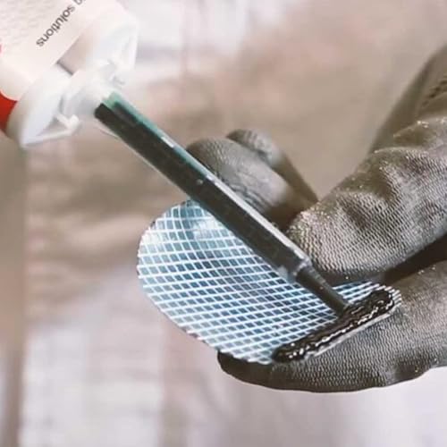 Miniatura 6 de Polymix Cartucho adhesivo y reparación de plástico multiusos rígido automotriz de 6.8 fl oz y dos boquillas de mezcla de aplicaciones (negro)