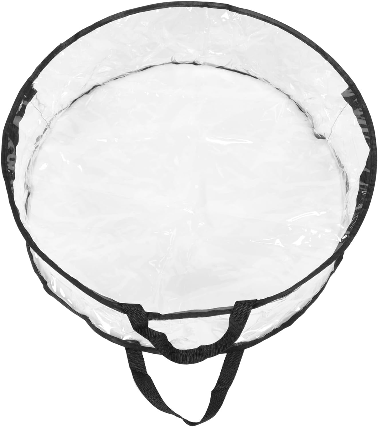 jojofuny Wreath Storage Bag for 24" Garland, Round Foldable Packing Bag, Large Holiday Garland Holder, 2pcs Christmas Wreath Storage Organizer