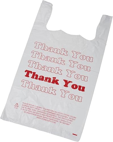 Miniatura 6 de Bolsas grandes de plástico para agradecimiento bolsas de camisa de 18 x 8 x 30 pulgadas caja de 500