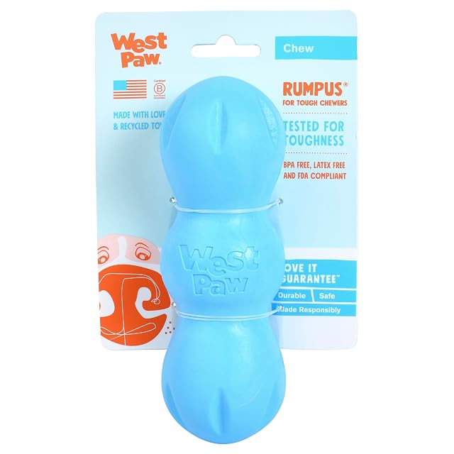Foto 2 de 8 de WEST PAW Juguete zogoflex Rumpus m 16cm Azul Turquesa