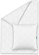 Duvet 135 x 200 cm - Duvet Set with Pillow 80 x 80 cm - Blanket and Pillow Set - Suitable for Allergy Sufferers, Easy to Clean and Breathable - Duvet and Pillow - Bed Set 135 x 200 cm 2-Piece - Made