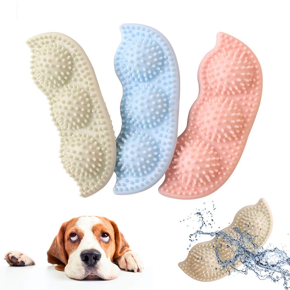 MU Pet Perro Jugue Pantalla Interactiva Bolas de Goma Interactivador Pet Perro Cat Puppy No Tóxico Juguetes de Juguetes de Maseo de Peluchos Masticos Juguetes de Mastico Limpieza de Limpieza de Limpi