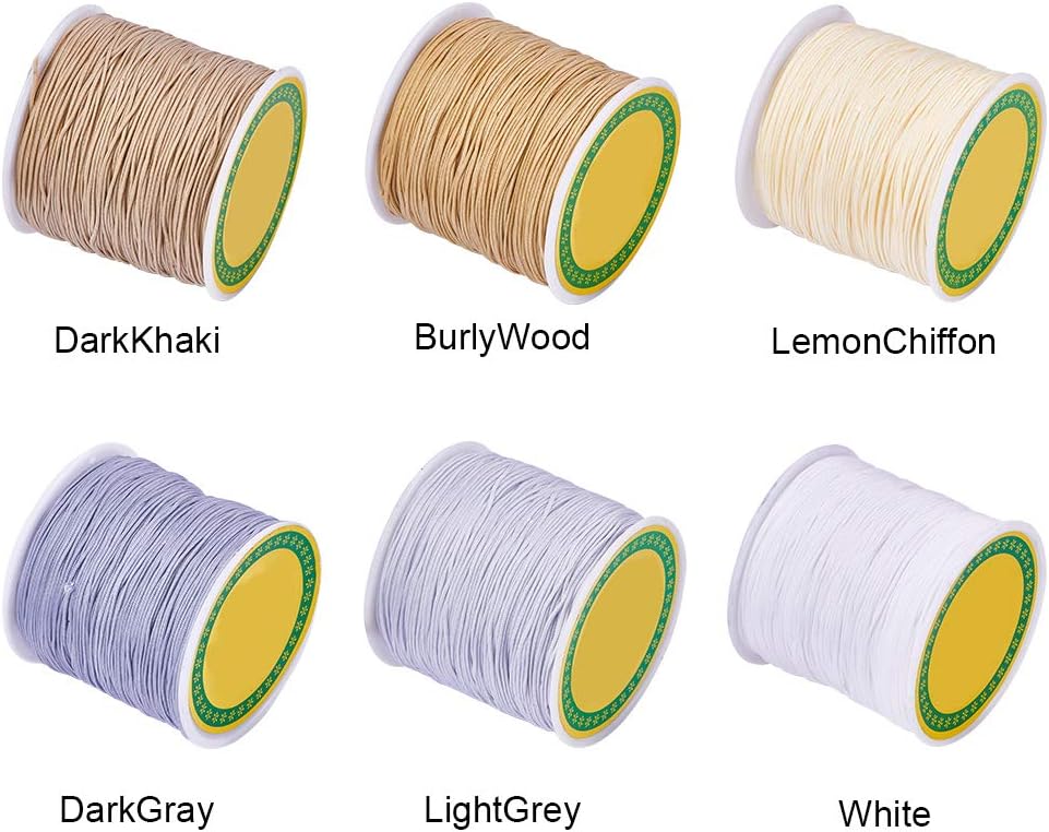 PH PandaHall 600 Yards 0.8mm Nylon Beading Thread Bracelet String Chinese Knotting Cord Kumihimo Macrame Thread Cord Blinds String Necklace Cord for Macrame Friendship Bracelet Christmas - Image 9
