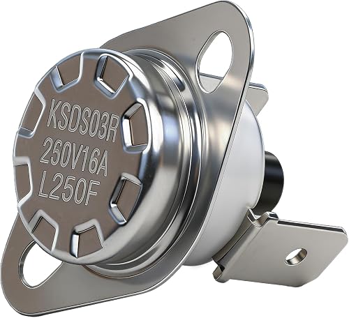 High Limit Snap Disc Switch L250F Manual Reset Compatible with Quadra-Fire MT Vernon Classic Bay 1200 Heatilator and Pleasant Hearth PS35 PS50 CAB50 Pellet Stoves Replace#: SRV230-1290