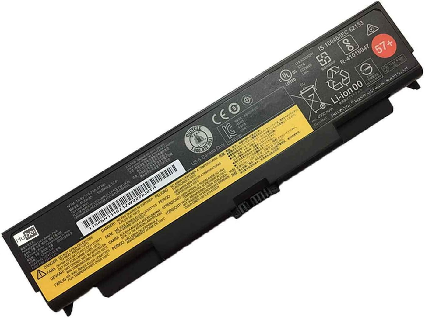 57+ 45N1144 45N1145 45N1146 45N1147 45N1148 45N1149 45N1162 45N1163 0C52863 Laptop Battery for Lenovo Thinkpad L440 L540 T440P T540P W540 Series Notebook [10.8V 57Wh 5200mAh]