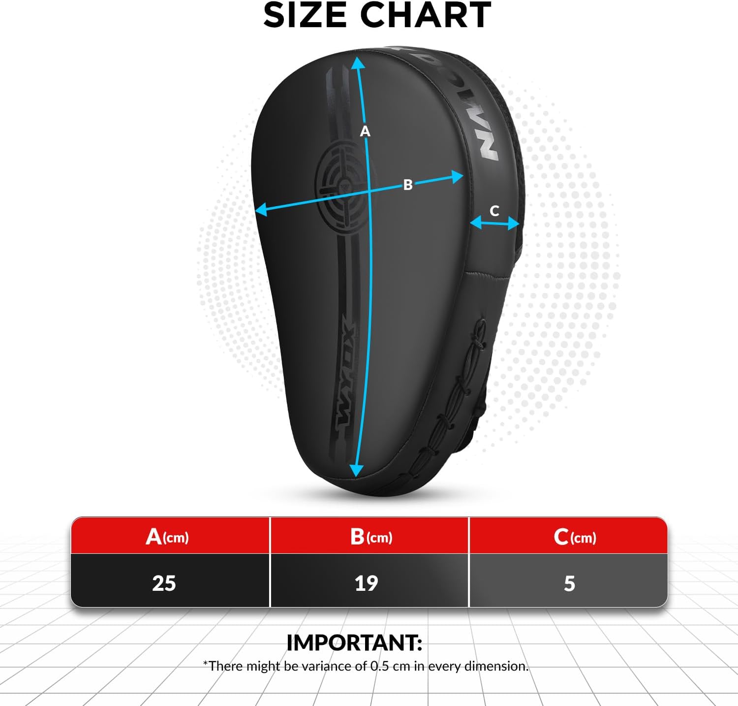 WYOX Boxing Curved Focus Punching Mitts Leatherette Training Hand Pads with Gel Shock, Breathable Mesh Palm, Durable Striking Target Pads for Muay Thai MMA, Kickboxing, Karate, Kids Men Women