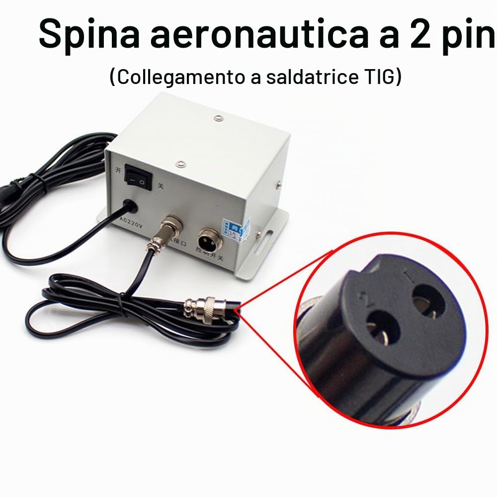 Toplionace Saldatore Punti in Acciaio Inossidabile Controller con Pedale