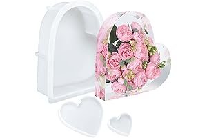Large Heart Resin Molds for Epoxy Resin, Flower Preservation, Decoration