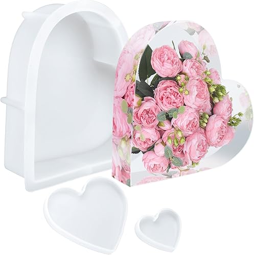 Miniatura 9 de KISREL Moldes Grandes Cuadrados de Resina, Molde Cuadrado de Silicona para Resina Epoxy, Molde Grande para Conservación de Flores, Moldes de Vaciado