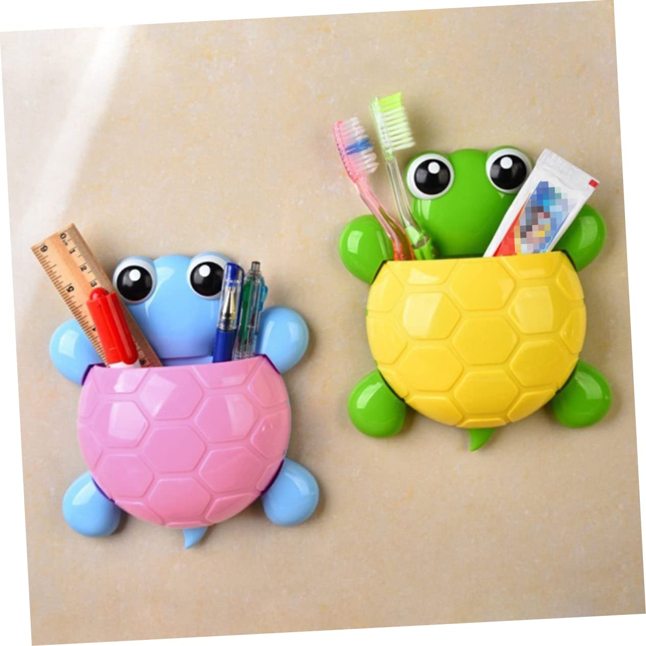 PRETYZOOM 6 Pz bicchiere muro per spazzolino denti porta rasoio per doccia spazzolini da denti per bambini portaspazzolino da lavabo porta dentifricio ventosa Porta spazzolino da denti