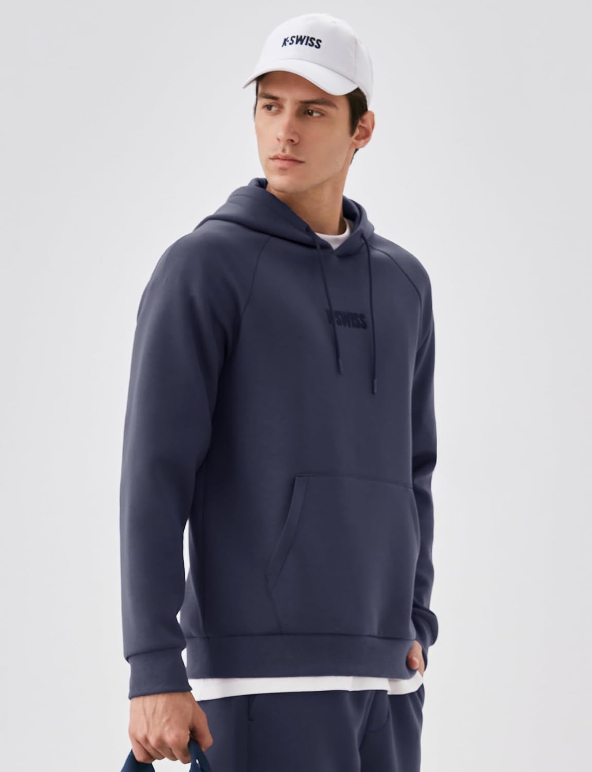 K-Swiss Heritage Men's Hoodies - Pullover Long Sleeve Sweatshirt Casual Club Hooded for Gym Workout - Image 2