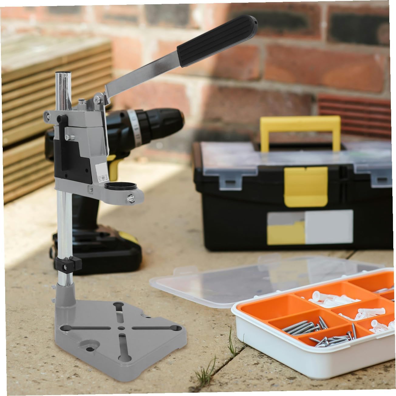Drill Press Stand for Hand Drill Workbench Holder Compact Design Versatile Support Tool for Professionals and Enthusiasts for Workshop Tasks