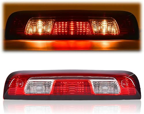 PIT66 Tercera luz de freno trasera de montaje alto compatible con Chevy SilveradoGMC Sierra 1500 2500 3500 2015-2021 23509162 84900397 bombilla roja