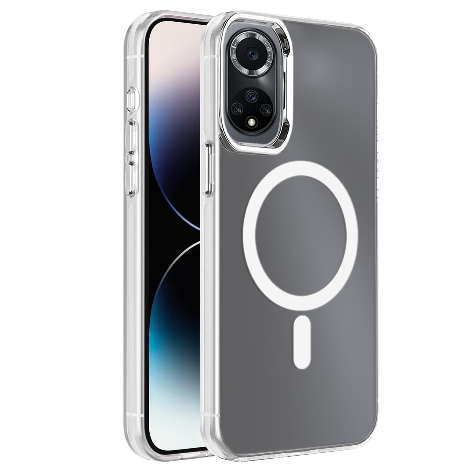 Dl3 Mobilak Case For Honor 50 / Huawei Nova 9 Case Crystal Clear [Not Compatible with MagSafe] Soft TPU Gel Case Flexible Silicone Anti-Scratch Transparent TPU Cover - Clear