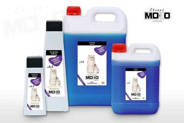 Foto 5 de 5 de Champú para Gatos Persa - Champú Hidratante con Vitamina D-Pantenol - Pelo Largo y Grueso