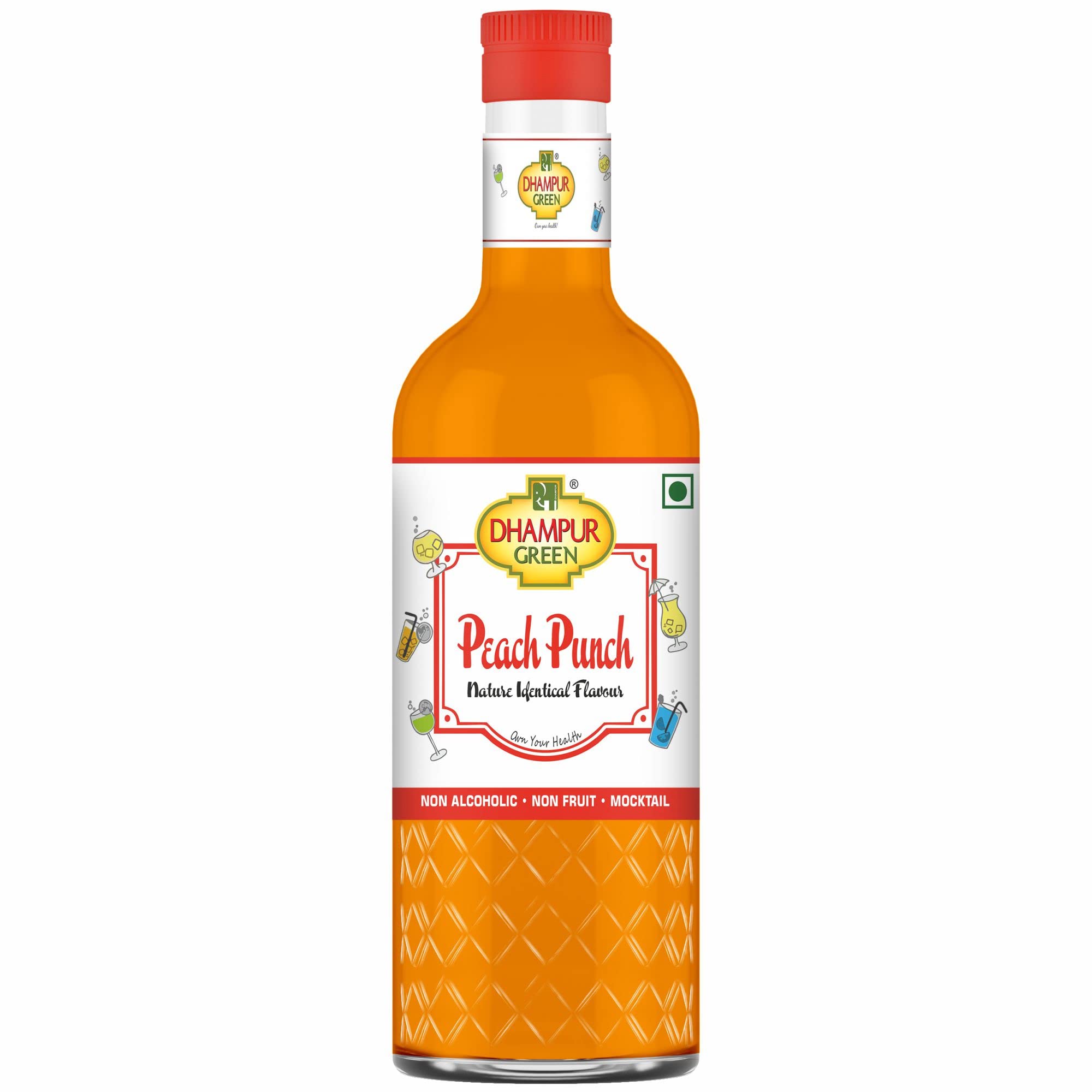 Buy DHAMPURGREEN Peach Punch Fruits Mocktail Mocktail Cocktail Vodka