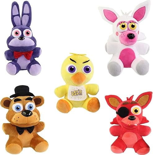 FunKo Five Nights at Freddy's Series 1 - Colección de peluches, 6 pulgadas (juego de 5)