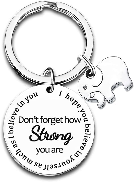 keyrings for Women Girls Elephant Gifts For Women Friends Gifts Key ring Elephant Gifts Good Luck Thinking of you Gifts Christmas Keychain