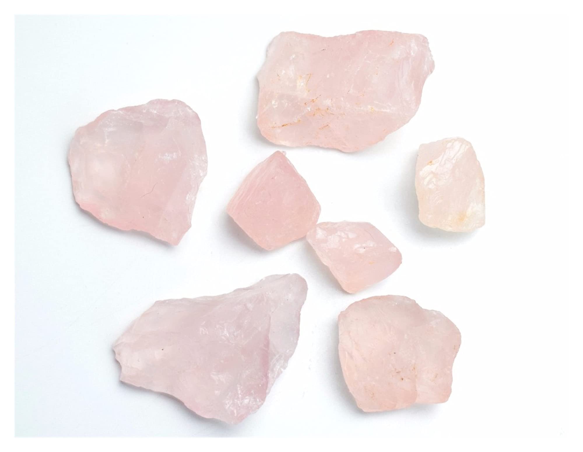Cristallo Naturale Grezzo 200 g di Pietre grezze di Quarzo Rosa Naturale Pietra Grezza metafisica di Cristallo di Rocca con Un Sacchetto Gratuito Collezioni di casa