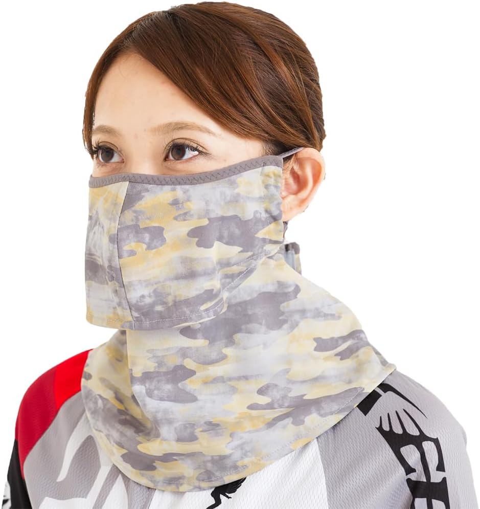 YAKeNU UV CUT MASK, Fabric Face Cover for Outdoor, Breathable Neckwear, Yake-nu Fit