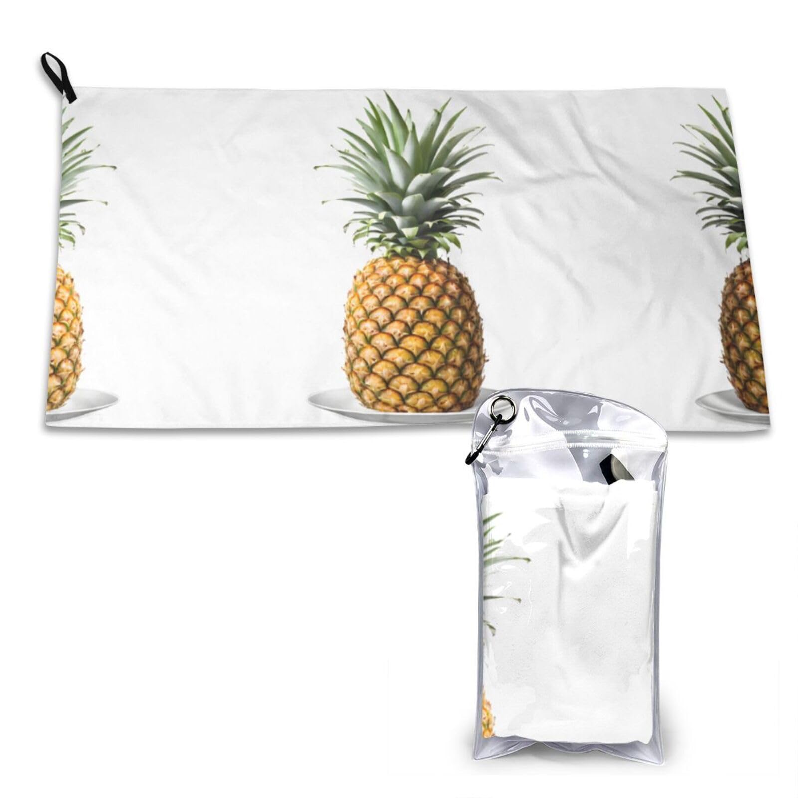 WXWJSHMGC Pineapple Pattern Print Cooling Towel, Gym Towel,Cooling Towels For Neck, Soft Breathable Travel Cool Towel,Sports Towels For Gym,Camping