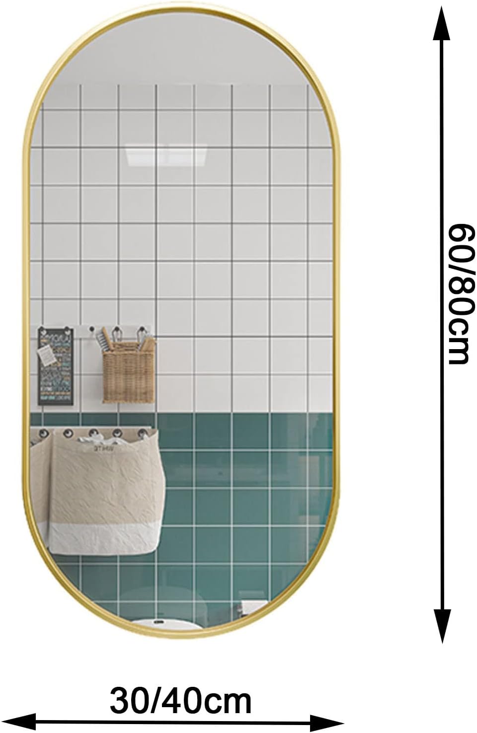 Bathroom Corner Mirror, Swivel Wall Mirror, Side Hanging Angled Mirror For Bathroom With Bracket, Black/white/gold, HD Silver Mirror, Vanity Mirror For Living Room Bedroom Hallway ( Color : White , Si