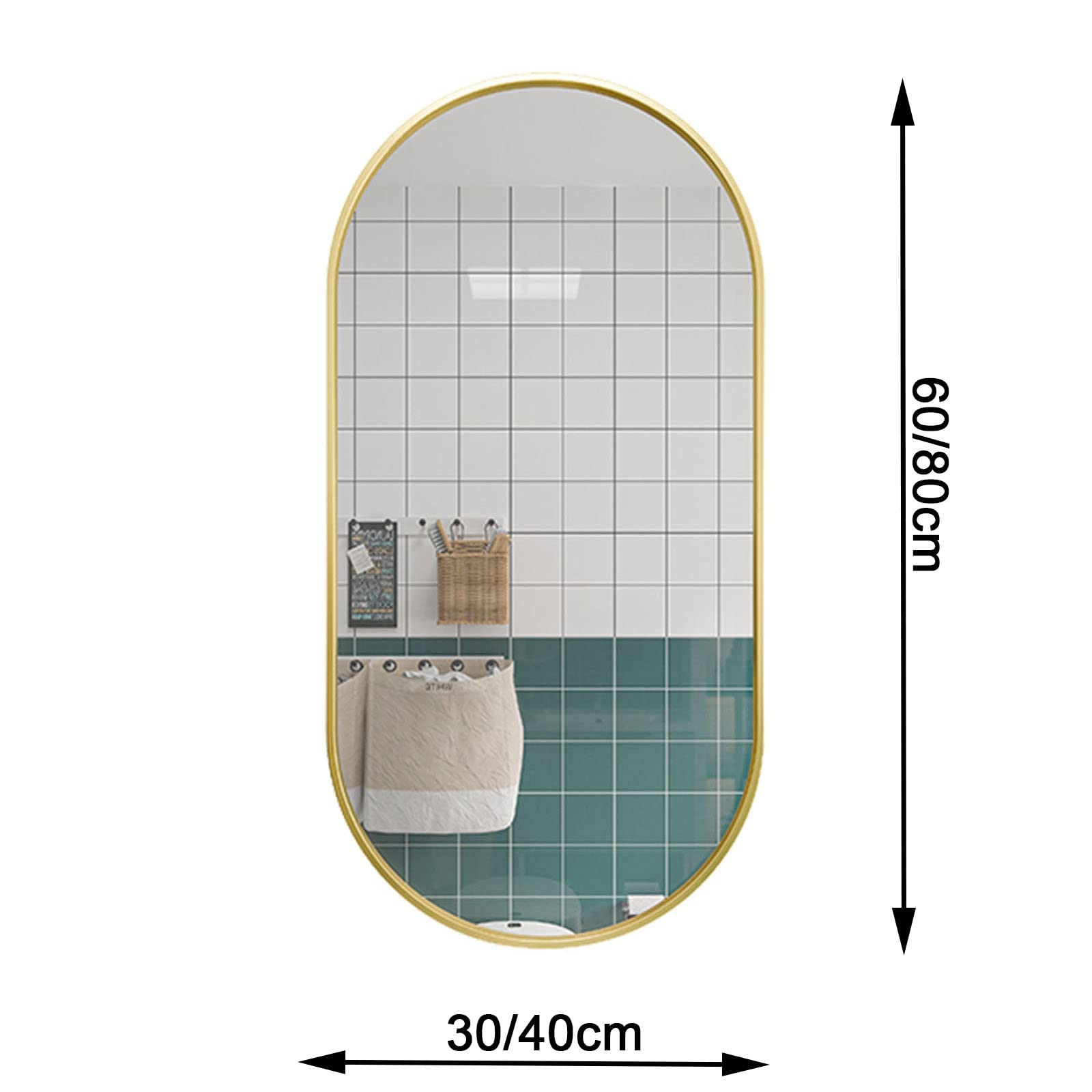 Obrotowe lustro narożne HD srebrne lustro kosmetyczne z uchwytem boczne wiszące kątowe design do salonu sypialni i przedpokoju - dostępne w kolorze czarnym/białym/D