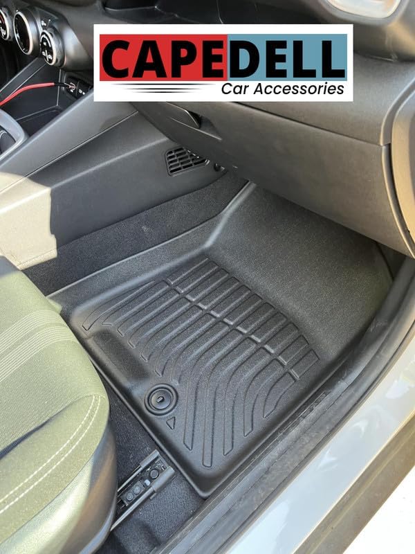 Image of TPE Premium Life Long Car Floor Mats with Carpet Compatible for Tata Sierra(Manual Transmission)||Set of 3 pcs||Waterproof and Anti-Slip, All Wheather Durable Car Mats|| Colour:- Black