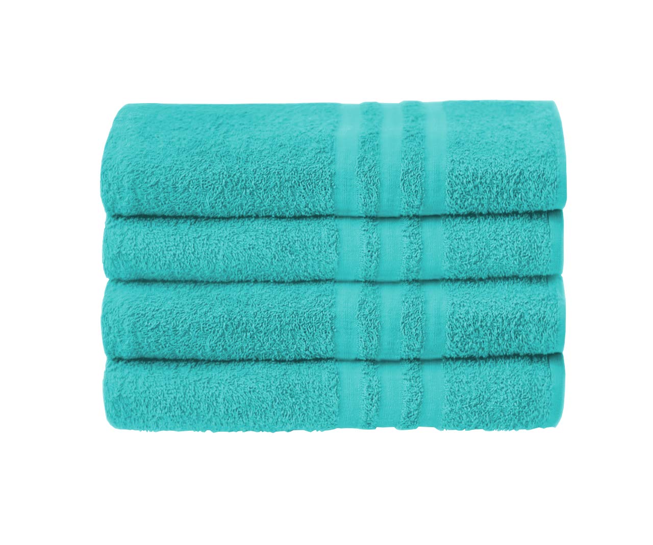 A & B TRADERS Pack of 2 or 4 Big Large Jumbo Bath Sheets Towels Soft Cotton Prime Egyptian Bale Sets (Mint, 4)