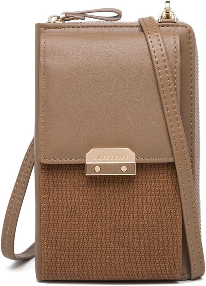 CILLA Women Waist Fanny Pack PU Belt Bag Chain Crossbody Bag with Cell Phone Pouch