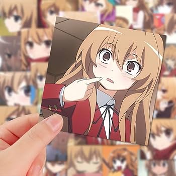 Amazon.co.jp: とらドラ 逢坂大河 ステッカー シール セット 48*2枚入