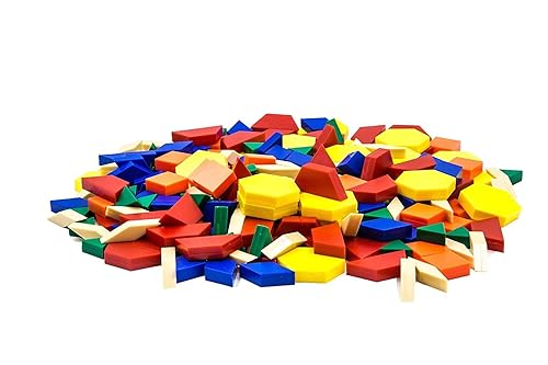 Miniatura 5 de hand2mind Bloques de patrón de espuma, formas geométricas para niños, juego de patrones, bloques de patrones para niños pequeños, formas para jardín