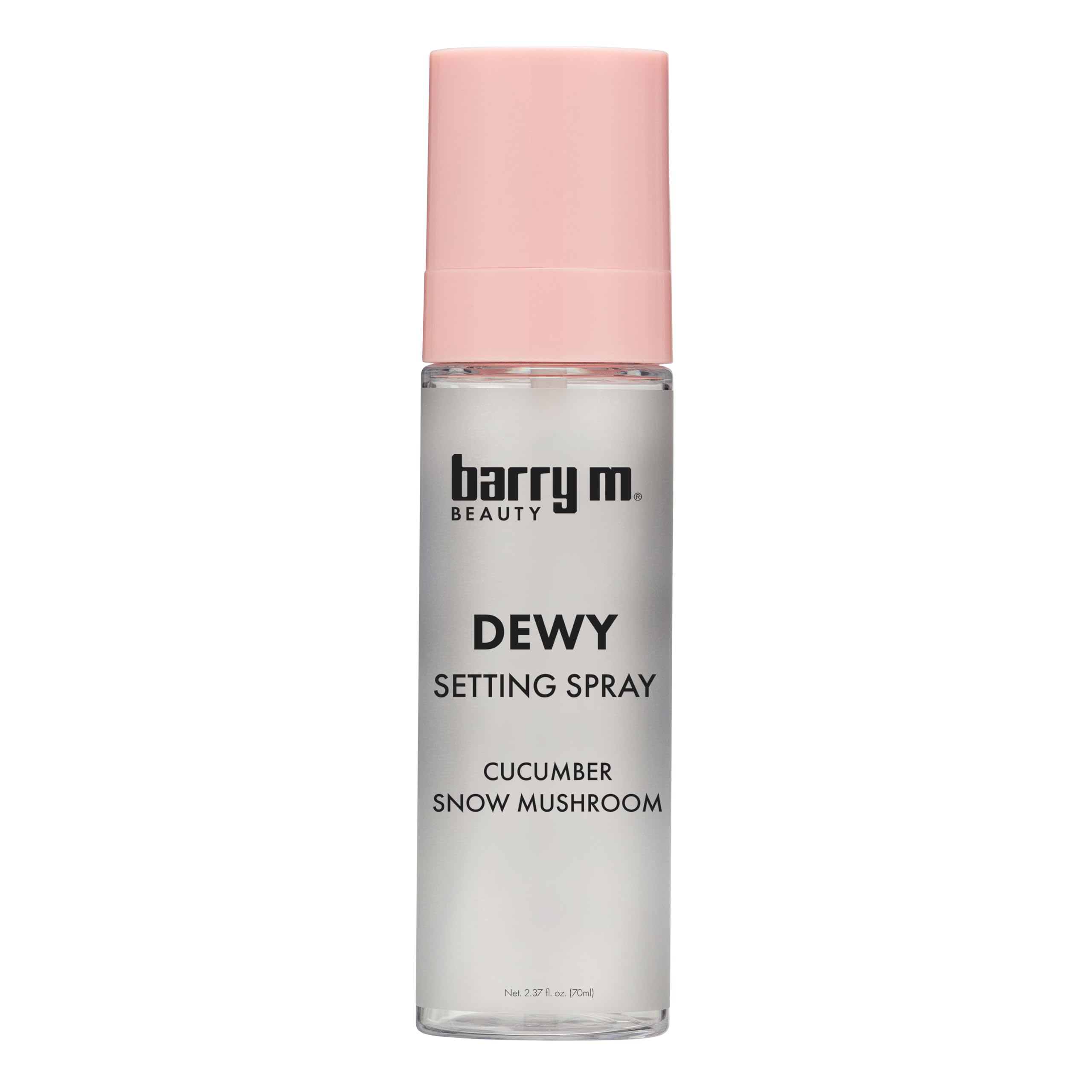Barry M Fresh Face Dewy Finish Setting Spray, Long-lasting, Formulated with Hydrating Cucumber Extract and Moisturising Snow Mushroom, Clear