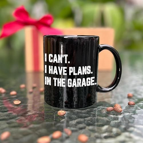 Miniatura 2 de Taza con texto en inglés "I Can't I Have Plans In The Garage", regalos para papá y hombres, cumpleaños, Navidad, Día del Padre, para papá, suegro,