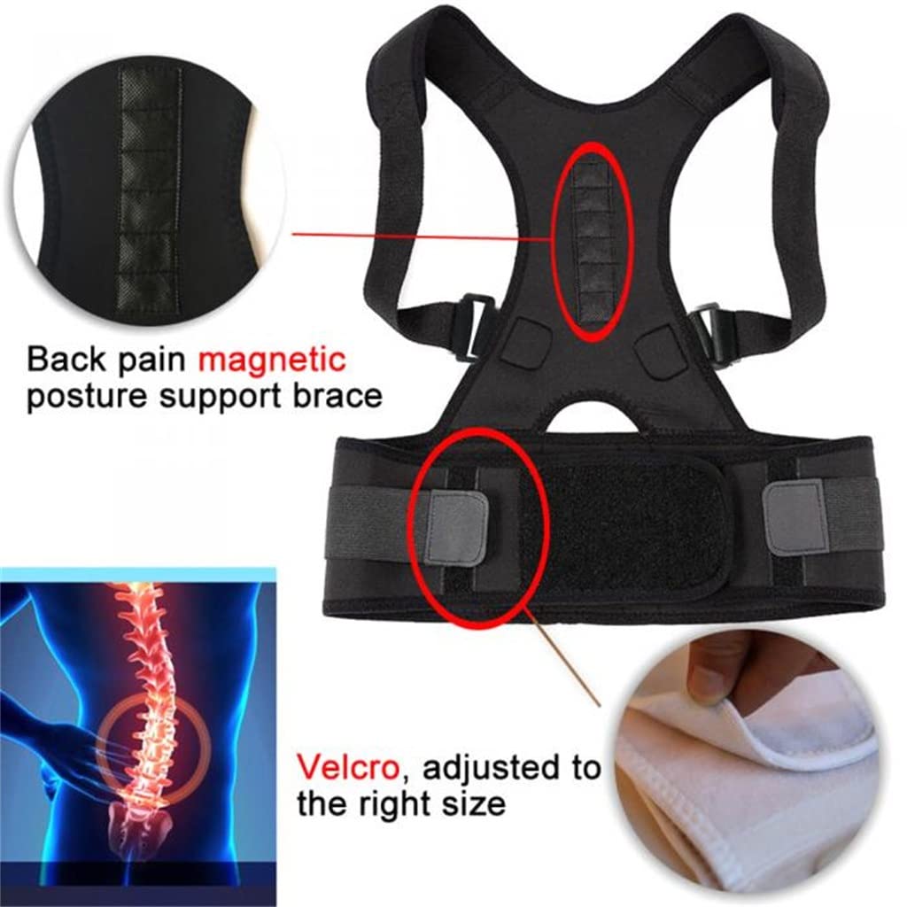 XYNSNDB Korektor Regulowane wsparcie Magnetyczny pasek z klamrą na ramię, unisex