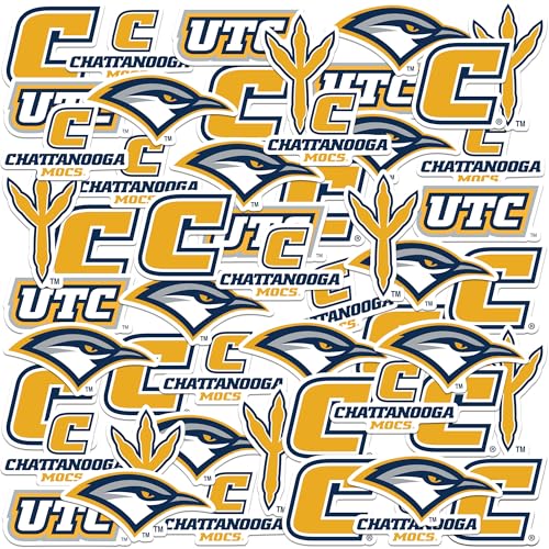 University of Tennessee at Chattanooga Spirit Logo Vinyl Large Deluxe Stickers Variety Pack -...