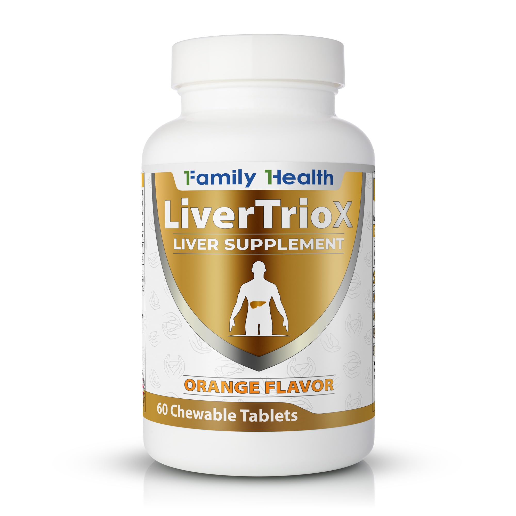 LiverTrioX Comprehensive Antioxidant Liver Supplement - Chewable Liver Supplement Tablets with Same, Glutathione, Silybin - Daily Cleanse & Immune Health Support - 60 Tablets, Orange Flavor — Amazon image 2