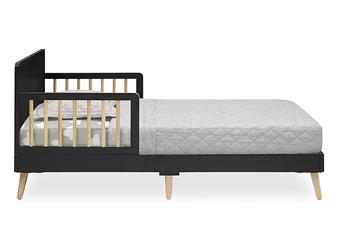 Cama Toddler Delta Children Logan Madera Midnight Grey/Natural miniatura 4