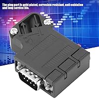 Vista 3 de Conector Profibus, adaptador de conector de bus DP 6ES7972-0BA41-0XA0 Reemplazo 35° DP ABS Shell