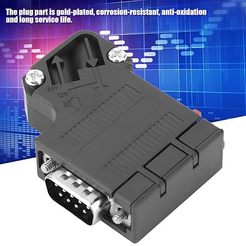 Miniatura 3 de Conector Profibus, adaptador de conector de bus DP 6ES7972-0BA41-0XA0 Reemplazo 35° DP ABS Shell